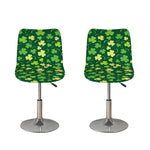 Green Clover Saint Patrick's Day Print Bar Stool Covers
