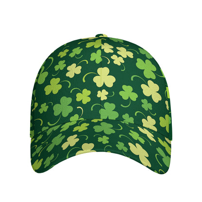 Green Clover Saint Patrick's Day Print Baseball Cap