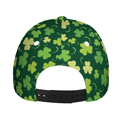 Green Clover Saint Patrick's Day Print Baseball Cap