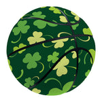 Green Clover Saint Patrick's Day Print Basketball