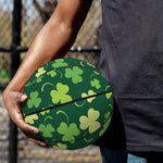 Green Clover Saint Patrick's Day Print Basketball