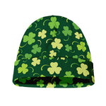 Green Clover Saint Patrick's Day Print Beanie
