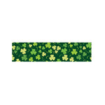 Green Clover Saint Patrick's Day Print Bed Runner