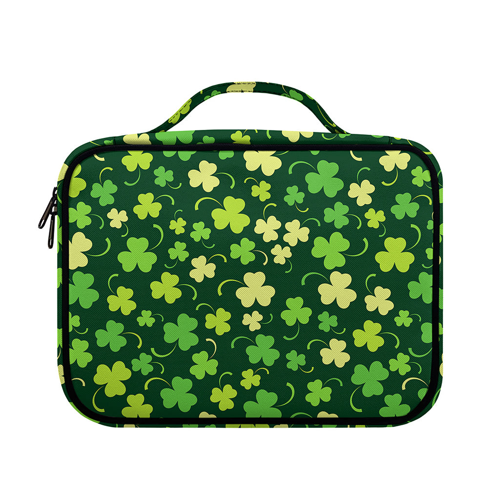 Green Clover Saint Patrick's Day Print Briefcase Bible Bag