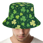 Green Clover Saint Patrick's Day Print Bucket Hat