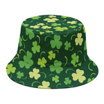 Green Clover Saint Patrick's Day Print Bucket Hat