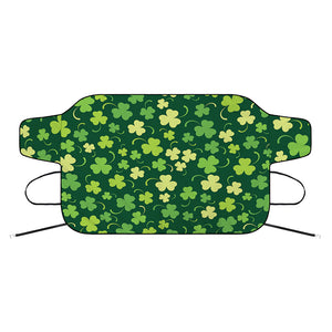 Green Clover Saint Patrick's Day Print Car Windshield Snow Cover