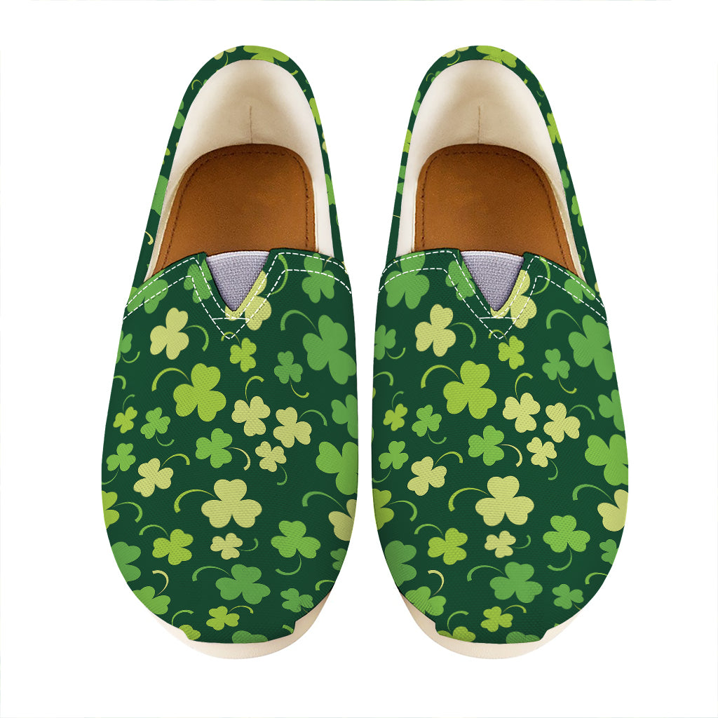 Green Clover Saint Patrick's Day Print Casual Shoes
