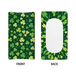 Green Clover Saint Patrick's Day Print Changing Pad Cover