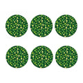 Green Clover Saint Patrick's Day Print Coaster Set