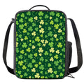 Green Clover Saint Patrick's Day Print Crossbody Lunch Bag