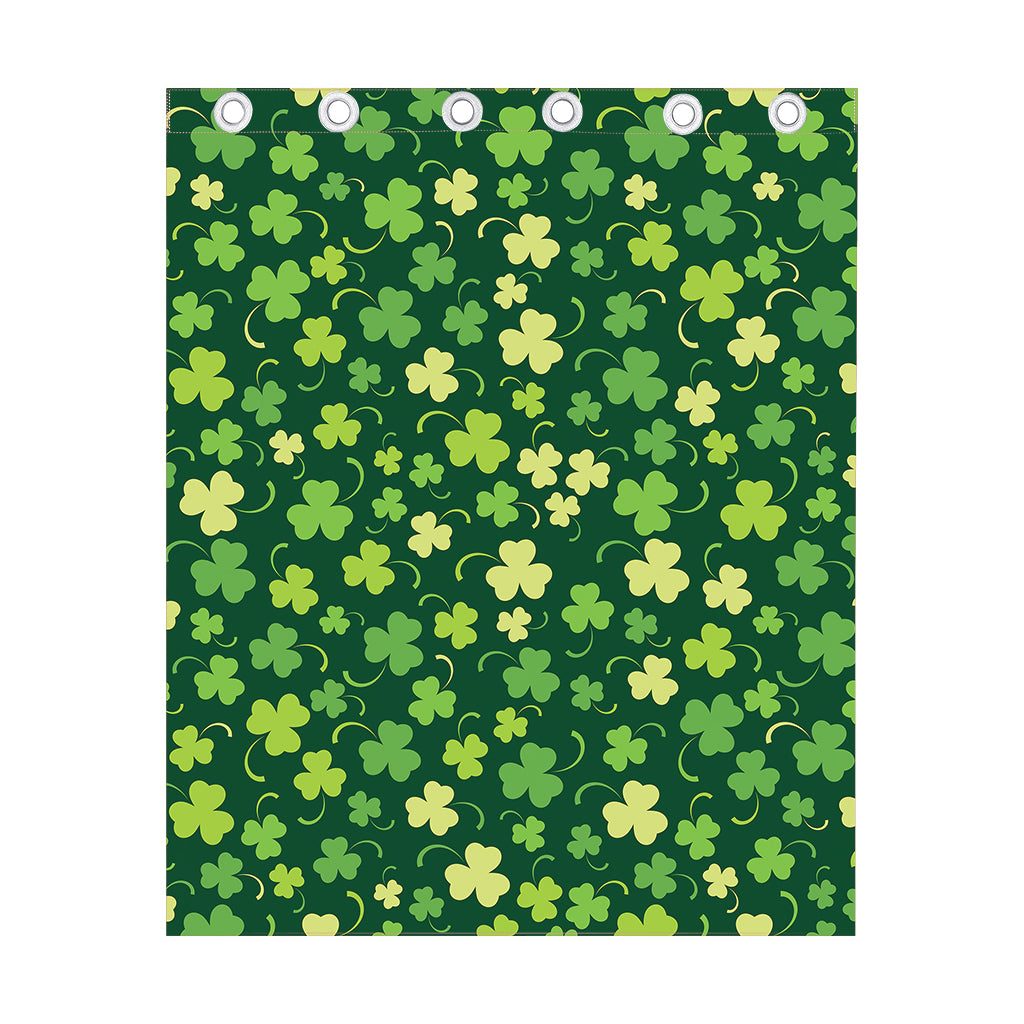 Green Clover Saint Patrick's Day Print Curtain