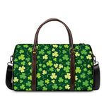 Green Clover Saint Patrick's Day Print Duffle Bag