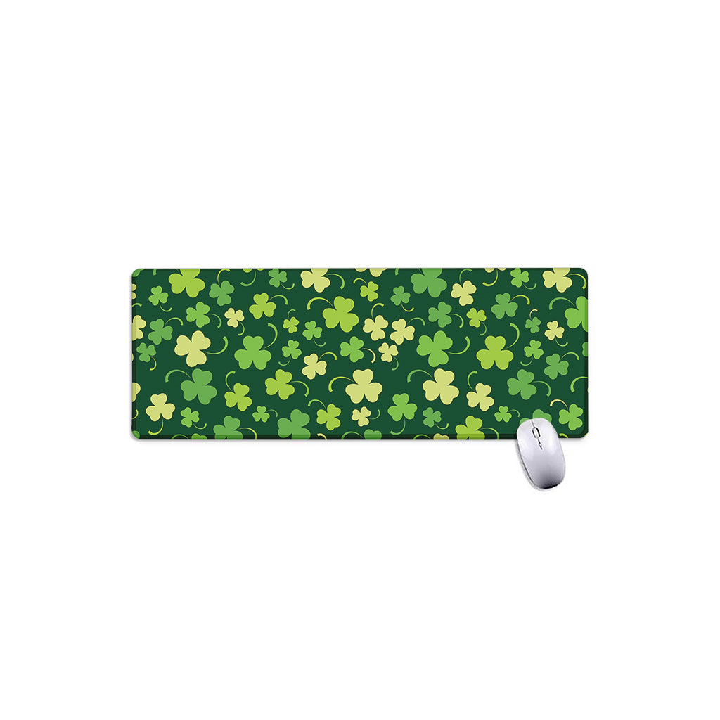 Green Clover Saint Patrick's Day Print Extended Mouse Pad