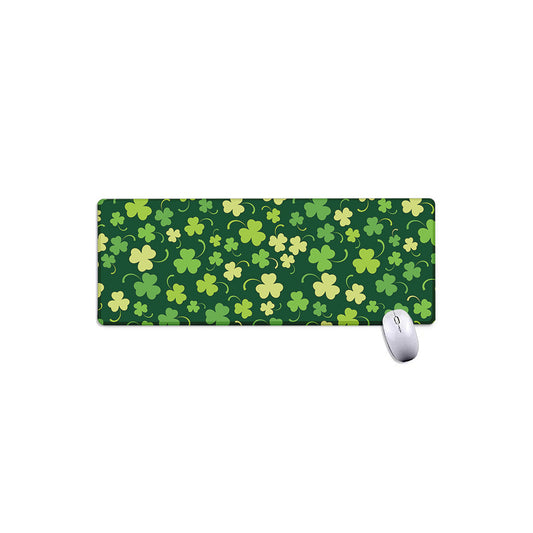 Green Clover Saint Patrick's Day Print Extended Mouse Pad