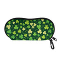 Green Clover Saint Patrick's Day Print Glasses Case