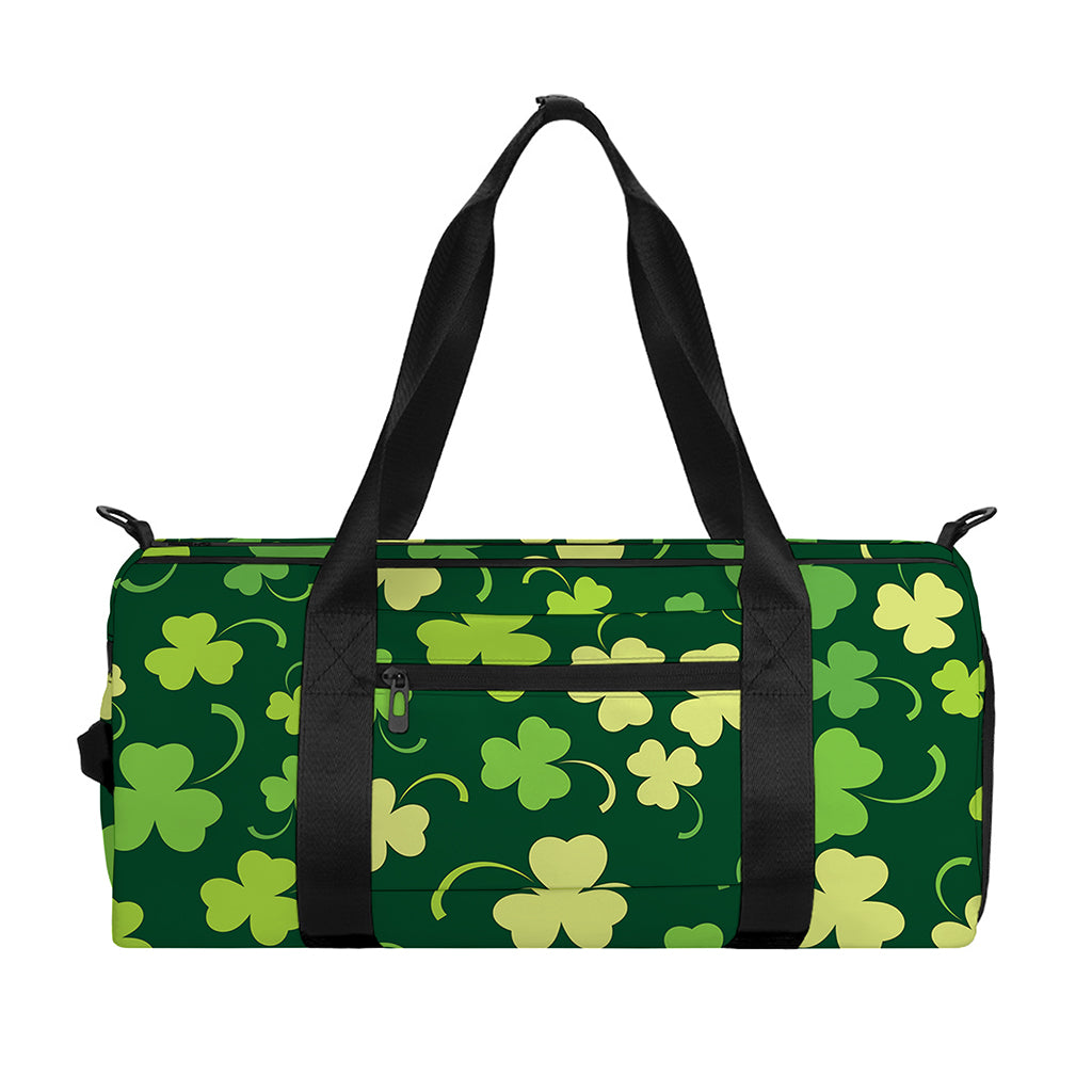 Green Clover Saint Patrick's Day Print Gym Bag