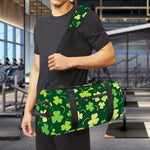 Green Clover Saint Patrick's Day Print Gym Bag