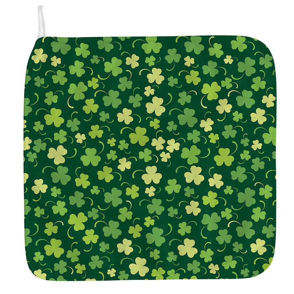 Green Clover Saint Patrick's Day Print Hand Towel