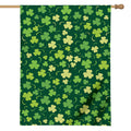Green Clover Saint Patrick's Day Print House Flag