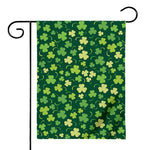 Green Clover Saint Patrick's Day Print House Flag