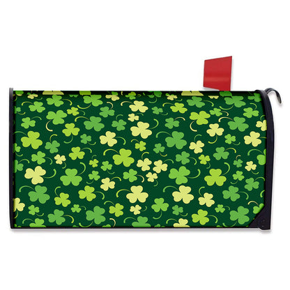 Green Clover Saint Patrick's Day Print Mailbox Cover