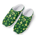 Green Clover Saint Patrick's Day Print Mesh Casual Shoes