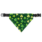 Green Clover Saint Patrick's Day Print Over The Collar Dog Bandana