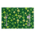 Green Clover Saint Patrick's Day Print Placemat