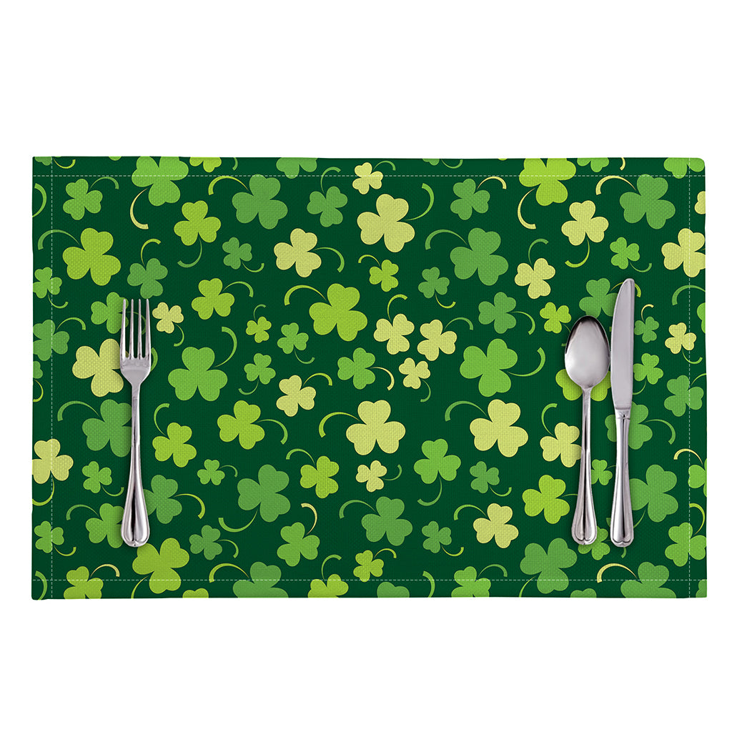 Green Clover Saint Patrick's Day Print Placemat