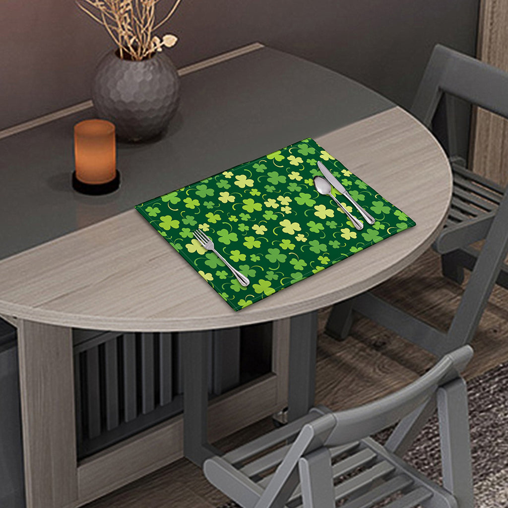 Green Clover Saint Patrick's Day Print Placemat