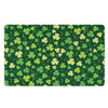 Green Clover Saint Patrick's Day Print Polyester Doormat