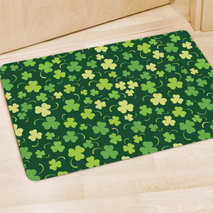 Green Clover Saint Patrick's Day Print Polyester Doormat