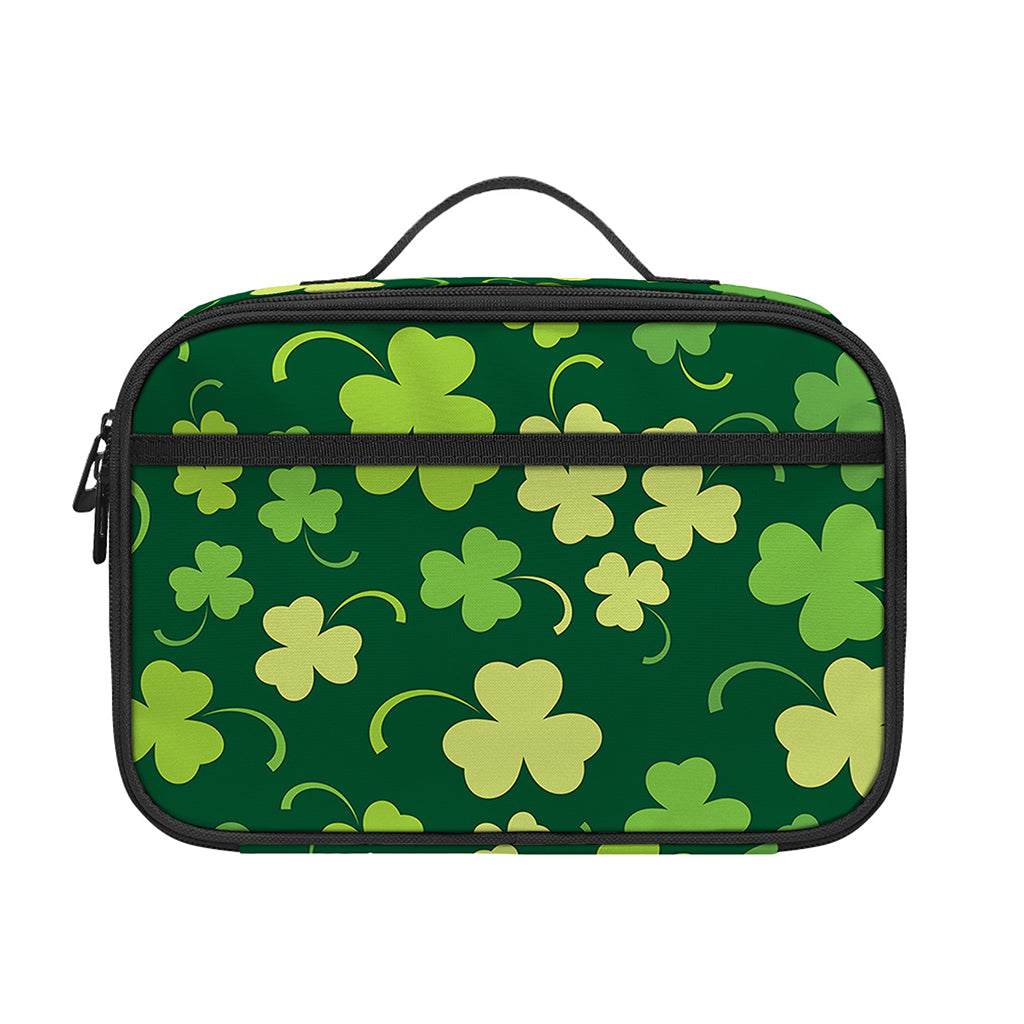 Green Clover Saint Patrick's Day Print Portable Lunch Bag