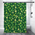 Green Clover Saint Patrick's Day Print Premium Shower Curtain