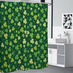 Green Clover Saint Patrick's Day Print Premium Shower Curtain