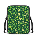 Green Clover Saint Patrick's Day Print Rectangular Crossbody Bag