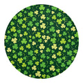 Green Clover Saint Patrick's Day Print Round Blanket