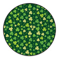 Green Clover Saint Patrick's Day Print Round Floor Mat