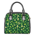 Green Clover Saint Patrick's Day Print Shoulder Handbag