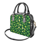 Green Clover Saint Patrick's Day Print Shoulder Handbag
