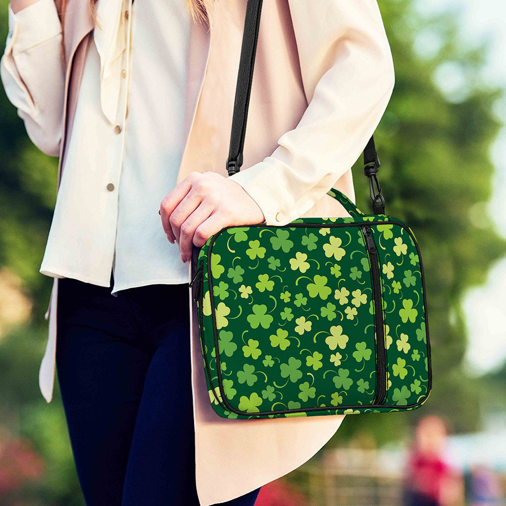 Green Clover Saint Patrick's Day Print Shoulder Strap Bible Bag