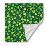 Green Clover Saint Patrick's Day Print Silk Bandana