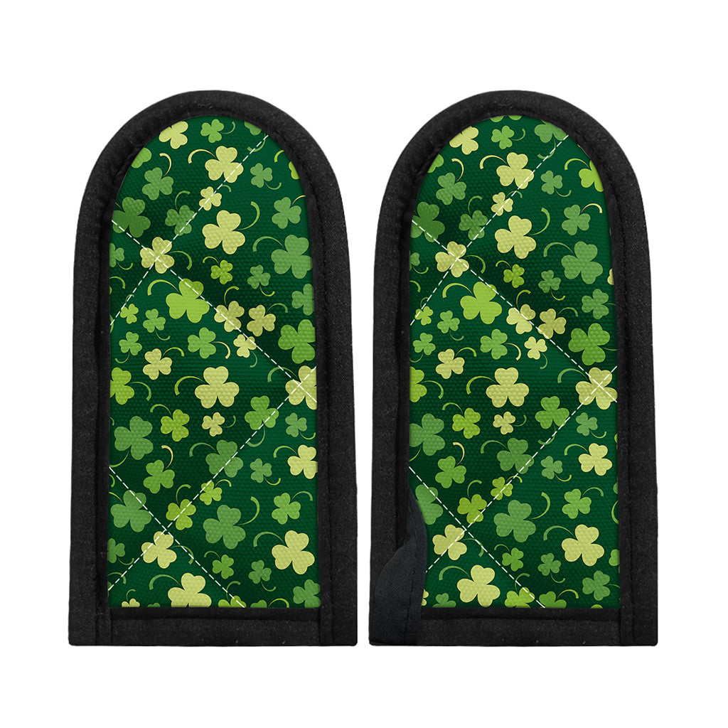 Green Clover Saint Patrick's Day Print Skillet Handle Cover