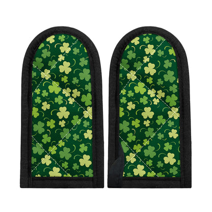Green Clover Saint Patrick's Day Print Skillet Handle Cover