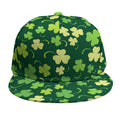 Green Clover Saint Patrick's Day Print Snapback Cap