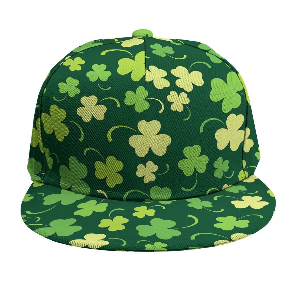 Green Clover Saint Patrick's Day Print Snapback Cap