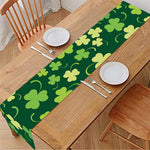 Green Clover Saint Patrick's Day Print Table Runner
