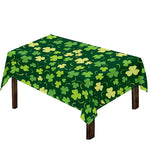 Green Clover Saint Patrick's Day Print Tablecloth