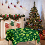 Green Clover Saint Patrick's Day Print Tablecloth